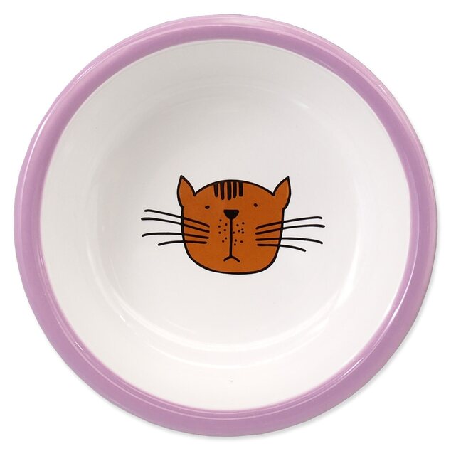 Miska Magic Cat keramická mačacia labka fialová 13x5cm 330ml