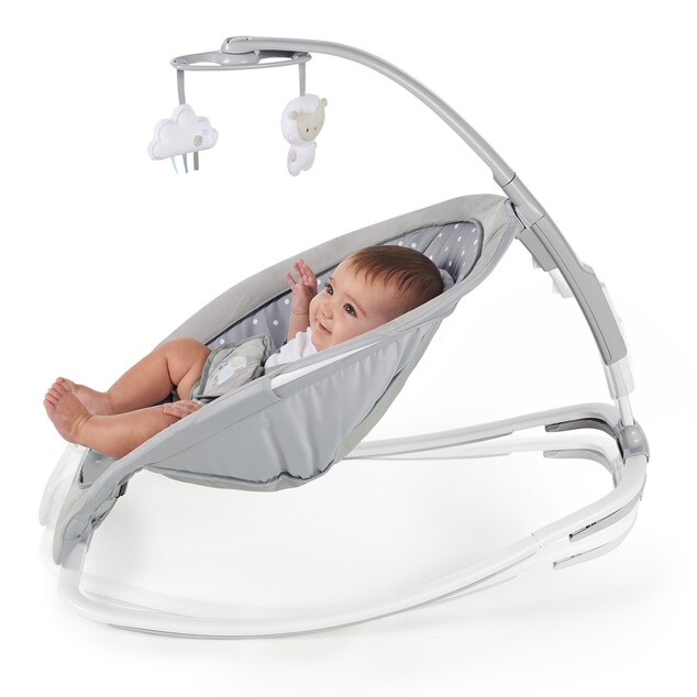 Altalena vibrante con melodia Cuddle Lamb 0m + fino a 18kg, 2019