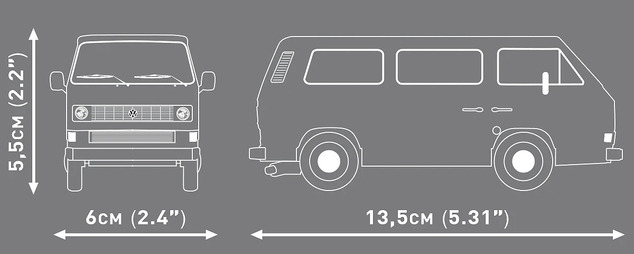 Cobi Volkswagen T3, 1:35, 140 k