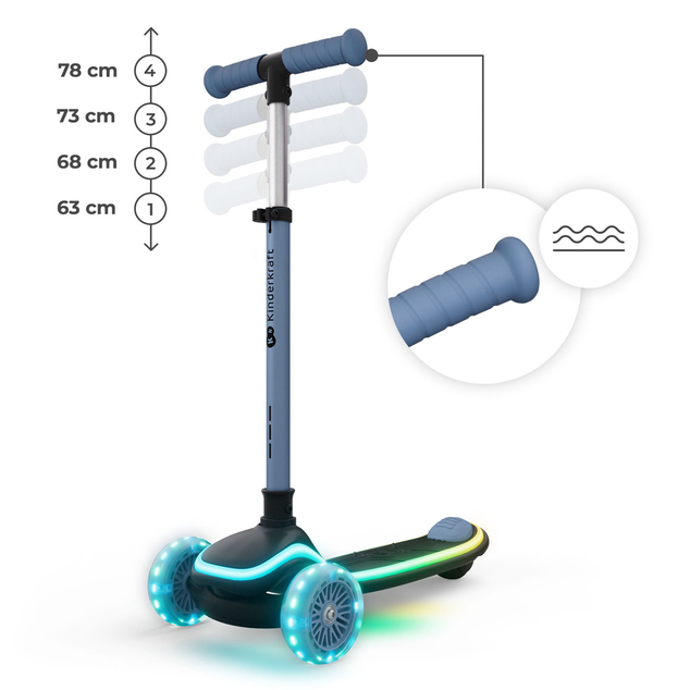 KINDERKRAFT Romobil i guralica 2u1 Raket Up Blue