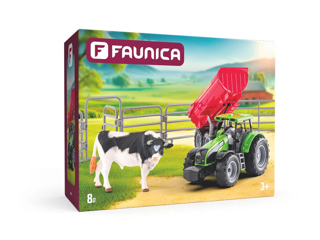 Faunica Traktor s býkem