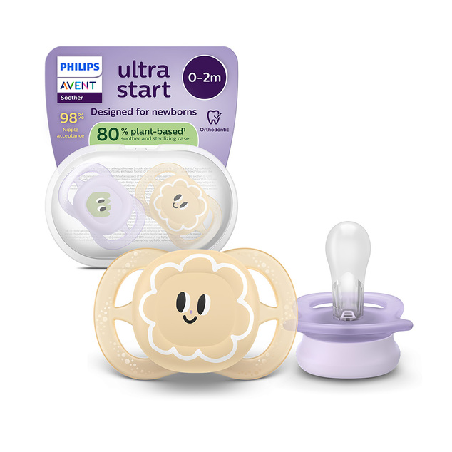 Philips AVENT Schnuller Ultrastart Bild 0-2m Mädchen 2 Stk