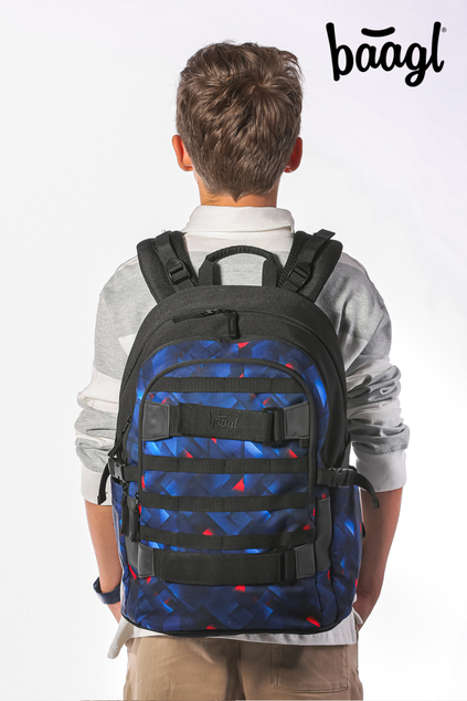 BAAGL Rucsac școlar Skate Indigo