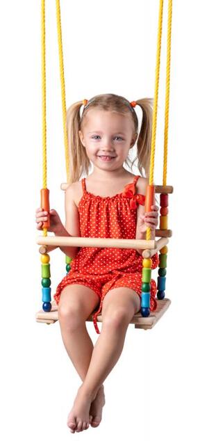 Woody Swing színes játszószékkel
