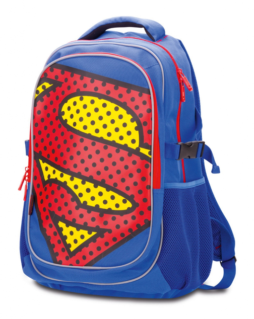 BAAGL Školský batoh s pršiplášťom Superman – POP