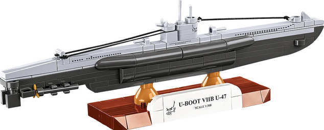 Cobi 4858 II WW Немска подводница U-Boot VIIB U-47, 1:300, 165k