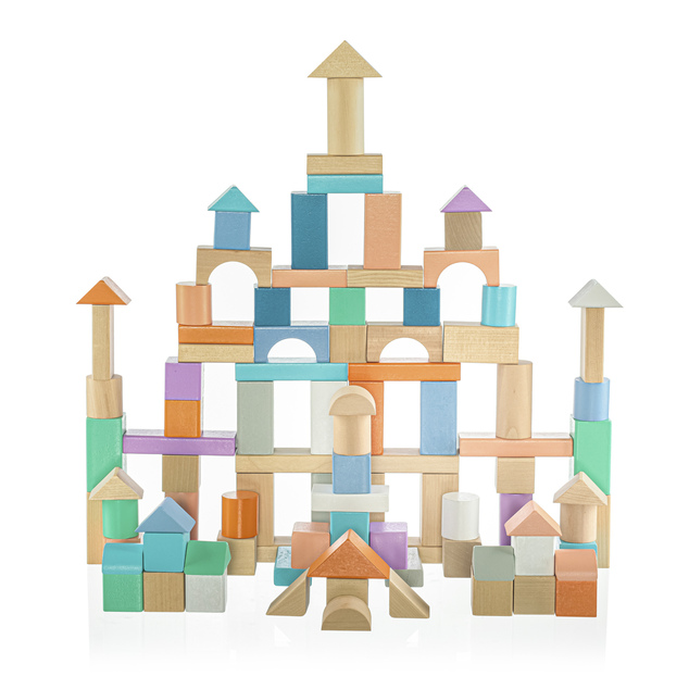 Ensemble de cubes en bois 100 pcs, 2023