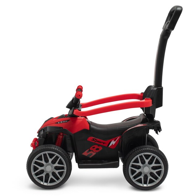 Detské odrážadlo s vodiacou tyčou Baby Mix Mega červené