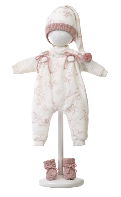 Llorens M740-06 oblečenie pre bábiku bábätko NEW BORN veľkosti 40-42 cm s nosítkom