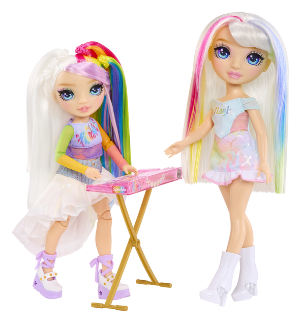 Rainbow High Junior Fashion bábika v rockovej kapele - Amaya