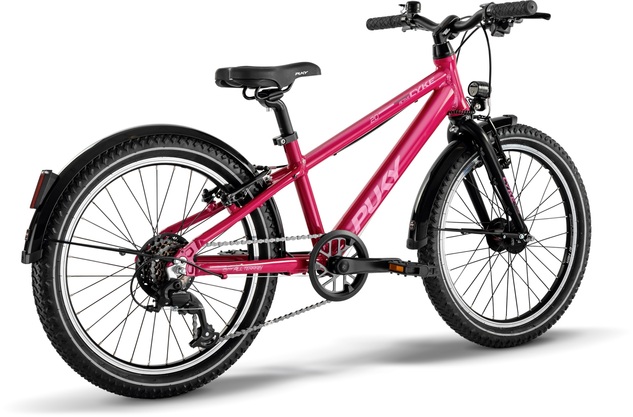 PUKY Detský bicykel 20" CYKE 20-7 ACTIVE, Berry - Black
