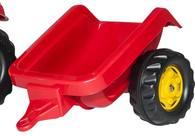 Rollytoys Šliapací traktor Rolly Kid s vlečkou - červený