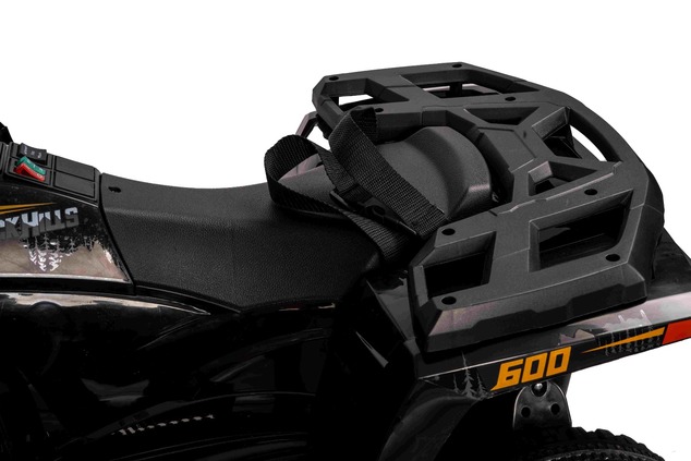 Licencovaná elektrická štvorkolka Arctic Cat 12V so zadným pohonom, čierna, LED svetlá, Lí