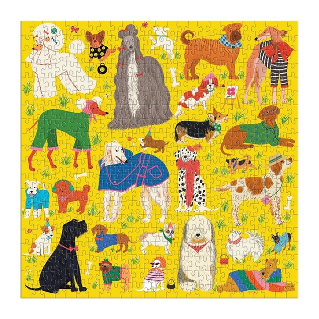 Galison Puzzle Štýloví psy 500 dielikov