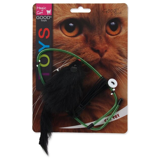 Hračka Magic Cat myška závesná na dvere plyš mix