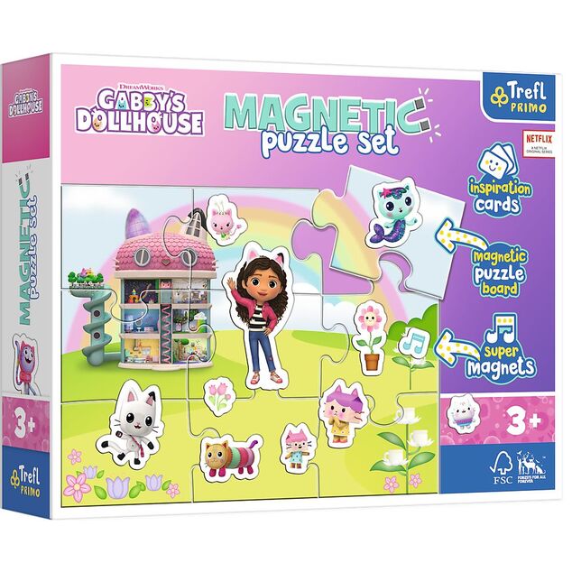 Trefl Magnetické puzzle - Gabby's Dollhouse / Universal (TREFL PRIMO)