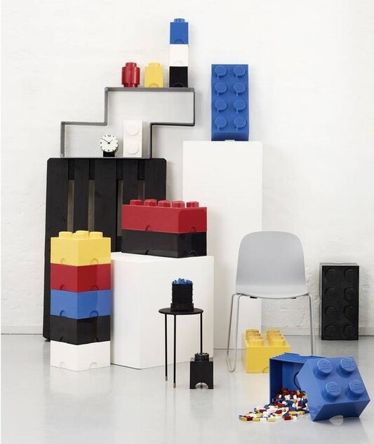 LEGO® Aufbewahrungsbox 4 - hellgelb 250 x 250 x 180 mm