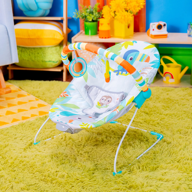 BRIGHT STARTS Вибриращ шезлонг Rainforest Vibes™ 0m+ до 9kg