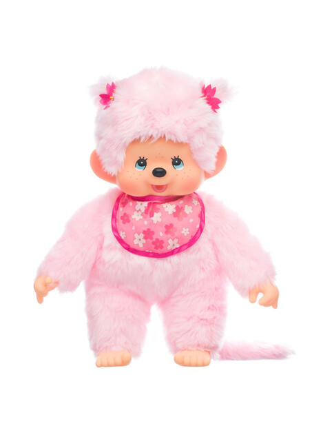 Monchhichi Mončiči ragazza rosa con bavaglino 45cm