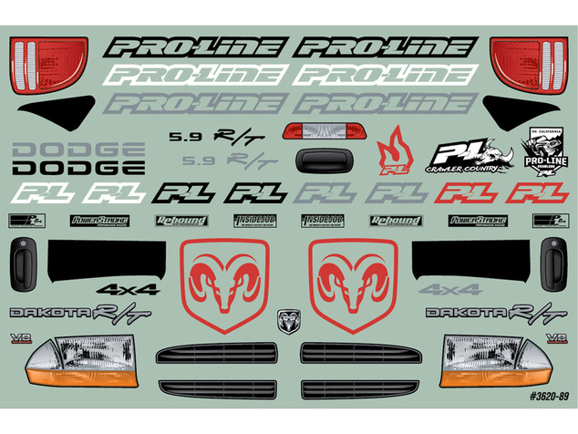 Pro-Line karoséria 1:10 1997 Dodge Dakota rázvor 313mm