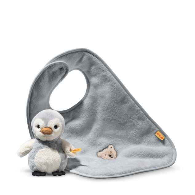 STEIFF Friends Lio pinguino set regalo con bavaglino