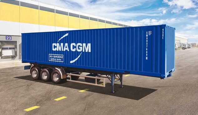 Model Kit truck 3951 - 40’ Container Trailer (1:24)