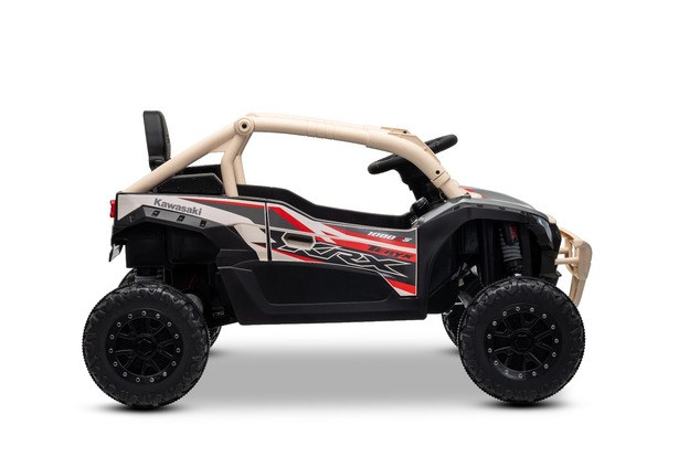 Elektrické autíčko Kawasaki TERYX KRX 1000 12V, khaki, jednomiestne, odpružená zadná nápra