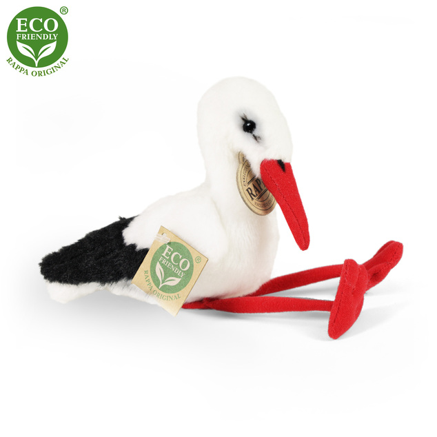 Plyšový bocian 15 cm ECO-FRIENDLY