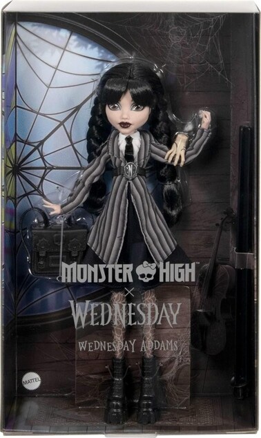 Mattel Monster High X WEDNESDAY Srijeda Addams, HXJ04