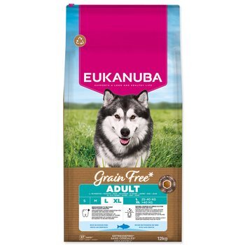 Krmivo EUKANUBA Grain Free Adult Large rich in ocean fish 12 kg