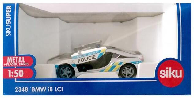 SIKU Super česká verzia - polícia BMW i8 LCI