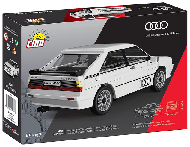 Cobi Audi Quattro (1980), 1:35, 88 k
