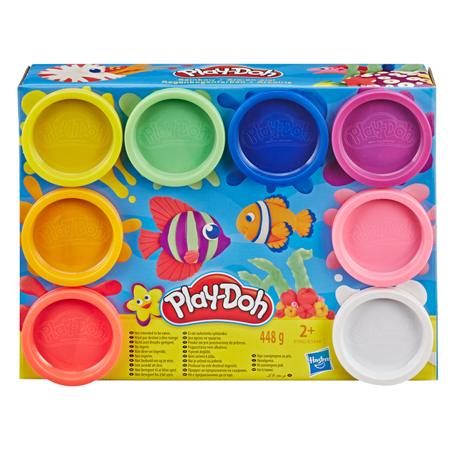 HASBRO - Play-Doh Produkt 8er-Pack Becher sortiert, 4 Packungen, 2 Arten