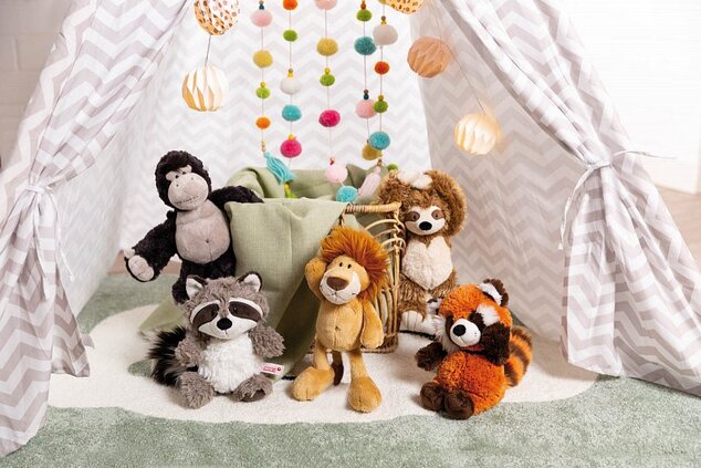 NICI peluche Panda rosso 25cm
