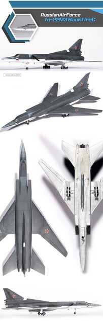 Model Kit letadlo 12636 - Russian Air Force Tu-22M3 Backfire C (1:144)