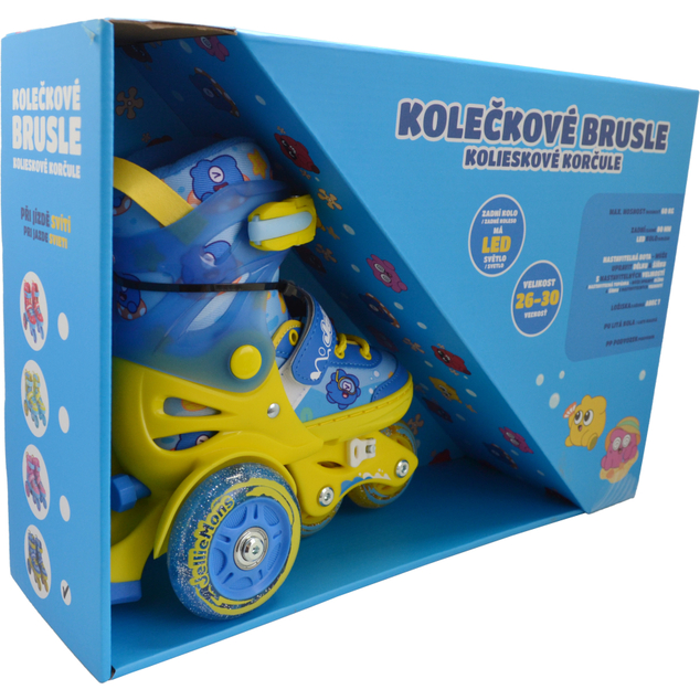 Kinder leuchtende Rollschuhe - Blau (Gr. 26-30)