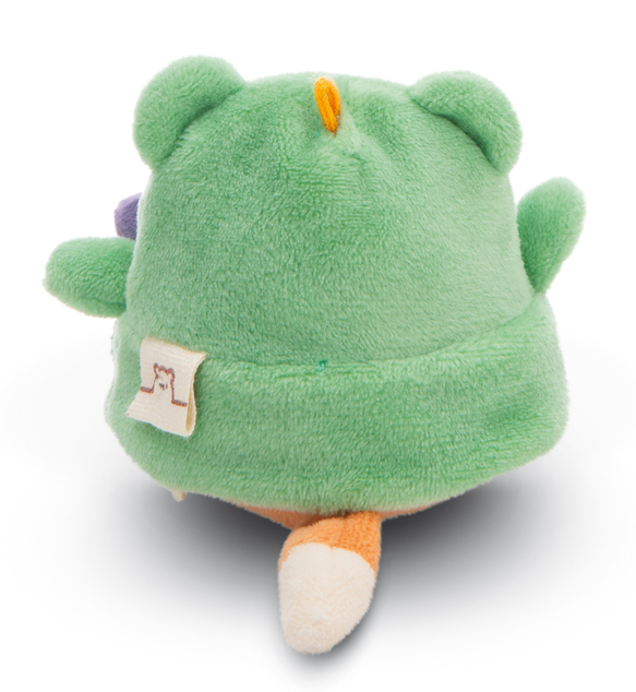 NICI plyš MyMochi Líška Geeks 8cm v kostýme žabky a videohrou, set darčekové balenie