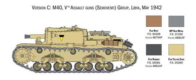 Modellbausatz Panzer 25768 - Italienische Panzer und Semoventi (1:56)