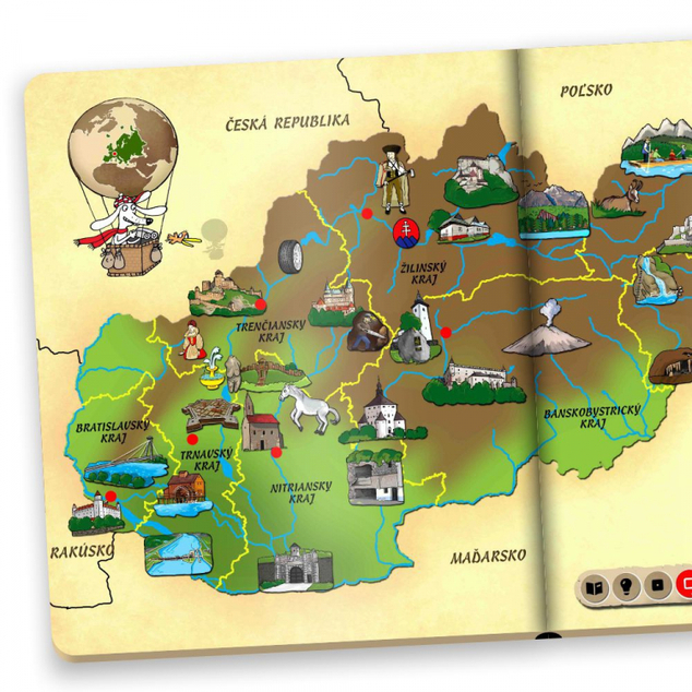 Albi Kúzelné čítanie Kniha Atlas sveta