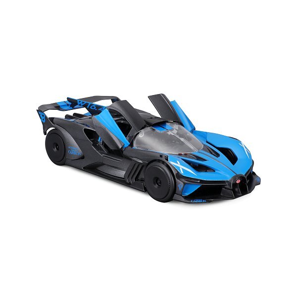Maisto - Bugatti Bolide, metallo nero-blu, 1:24
