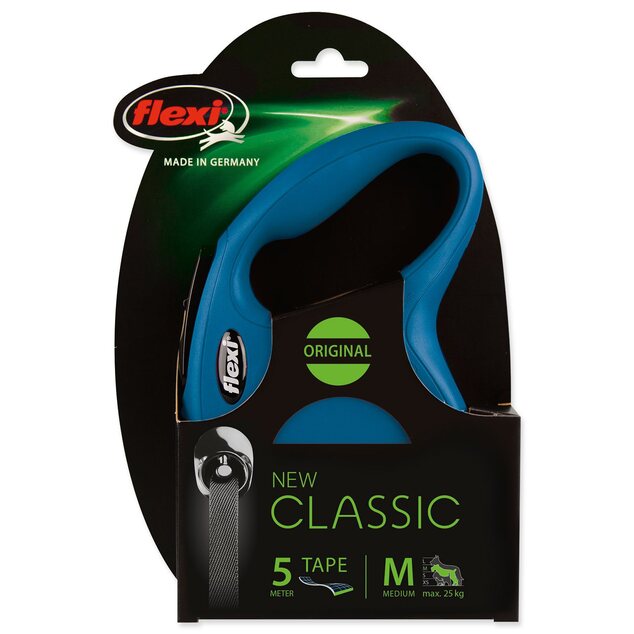Vodítko Flexi Classic New páska M modré 5m