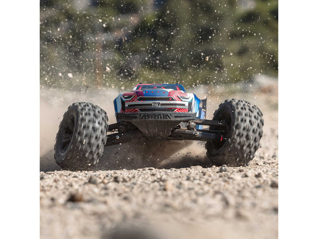 Arrma Kraton 6S V6 BLX 1:8 4WD RTR modrá/ružová