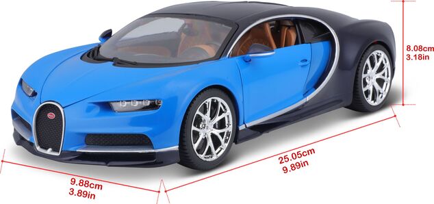 Bburago 1:18 Plus Bugatti Chiron blau / tiefblau