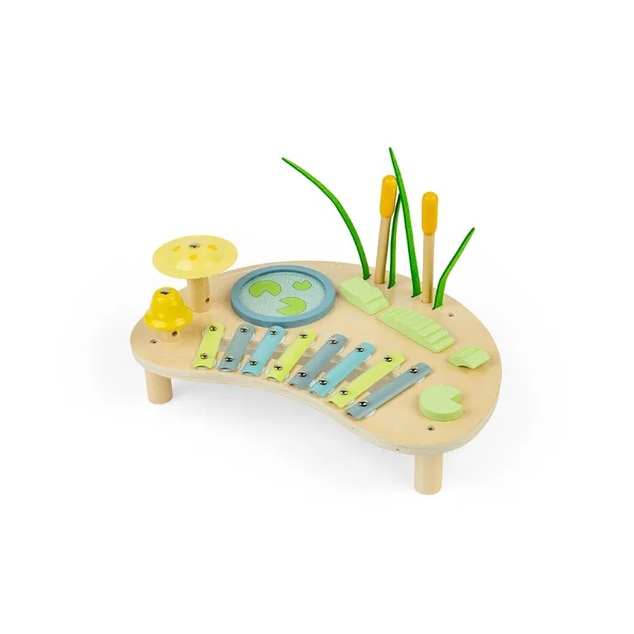 Bigjigs Toys Hudobný stolček Džungľa
