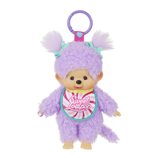 Monchhichi Mončiči Lolipop con gancio in plastica 14cm assortiti