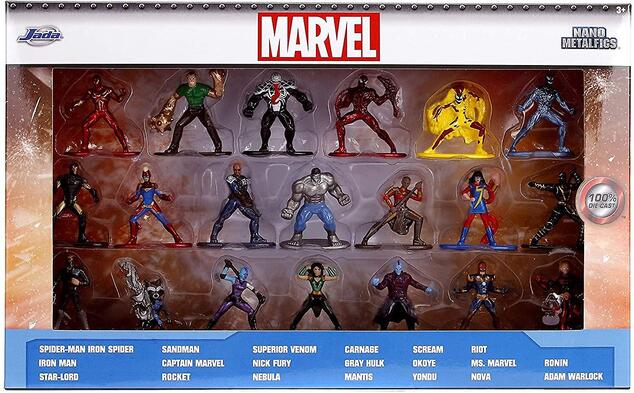 Jada Marvel Метални колекционерски нанофигурки 20 бр.