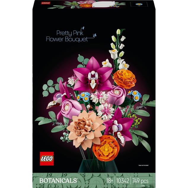 LEGO® Botanicals 10342 Krásna kytica rúžových kvetov