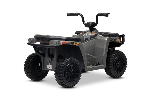 Licencovaná elektrická štvorkolka Arctic Cat 12V so zadným pohonom, sivá, LED svetlá, Líti