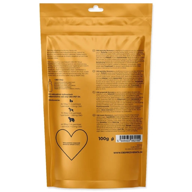 Pamlsok CBD Recovery L 100g