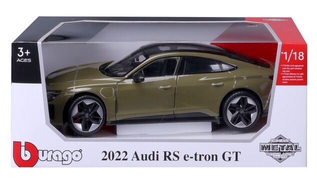 Bburago 1:18 Plus - 2022 Audi RS e-tron GT - Tactical Green